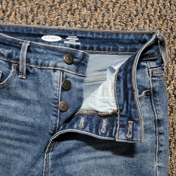 Old Navy Rockstar Super Skinny High Rise Distressed Jeans Size 2 EUC - Picture 1 of 15